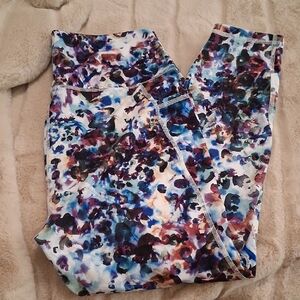 RBX Multicolor Abstract Athletic Leggings